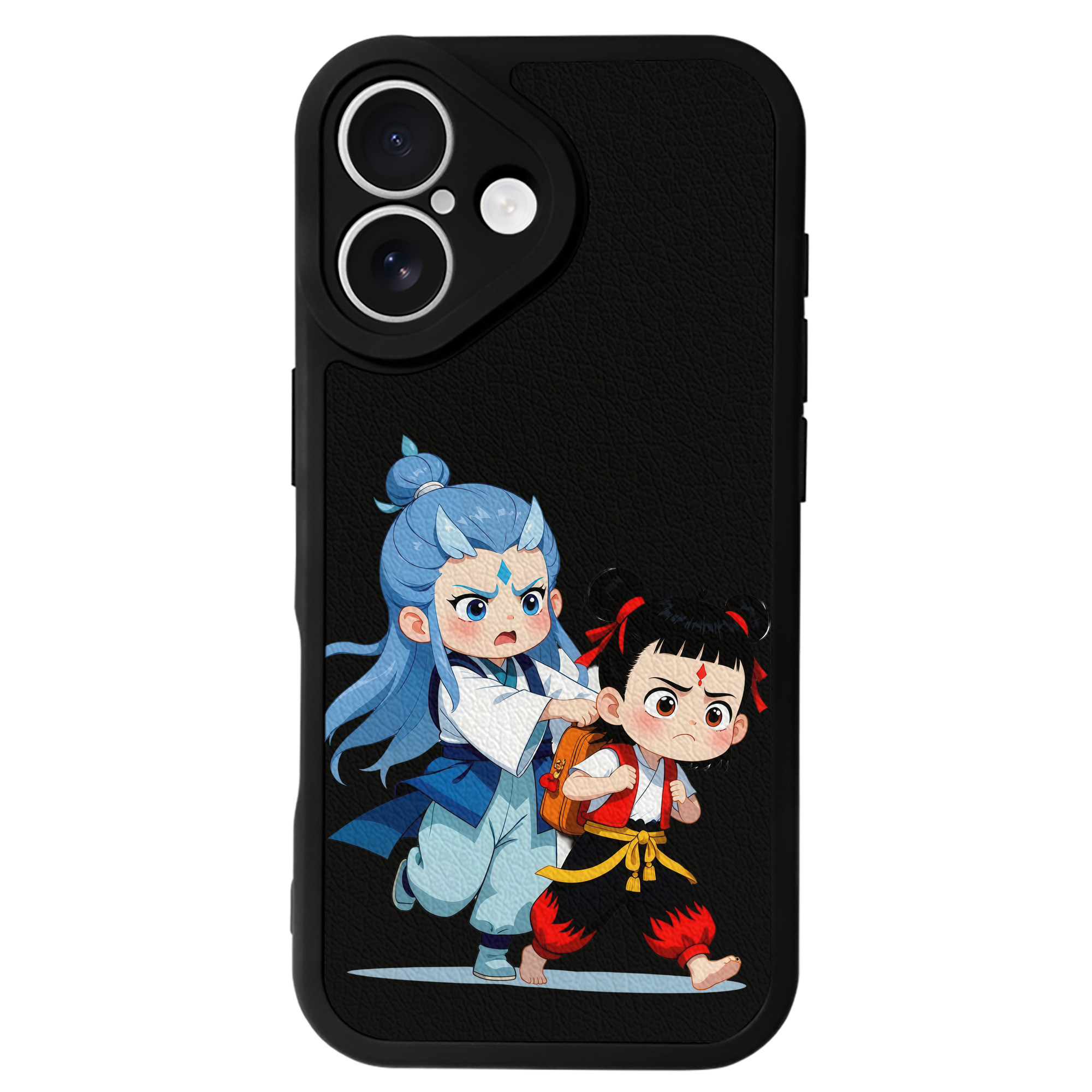 （画像用） Ne Zha 2 ナタ 魔童の大暴れ 【iPhone 16シリーズ対応】シリコンスマホケース（レザー調） 材質：シリコン